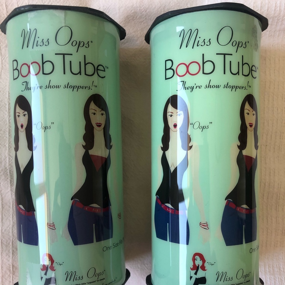 TWO Miss Oops Boob tubes
